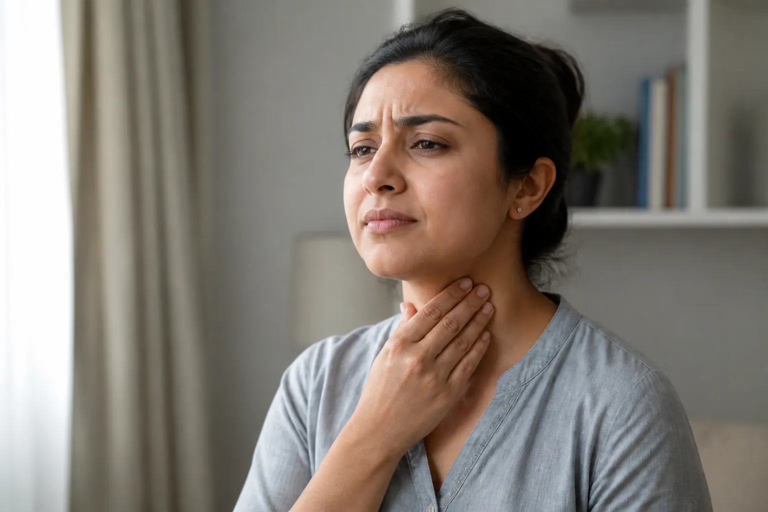 Throat Tickle — educational image for Allergy