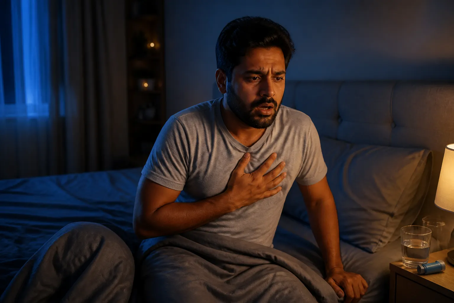 Sleep Disruption — educational image for Asthma