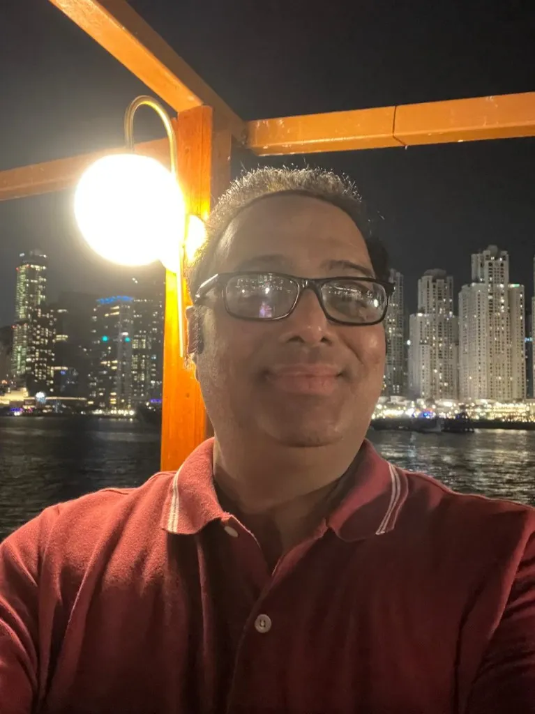 Dr. Anuj Kumar during an evening in Dubai on a professional visit