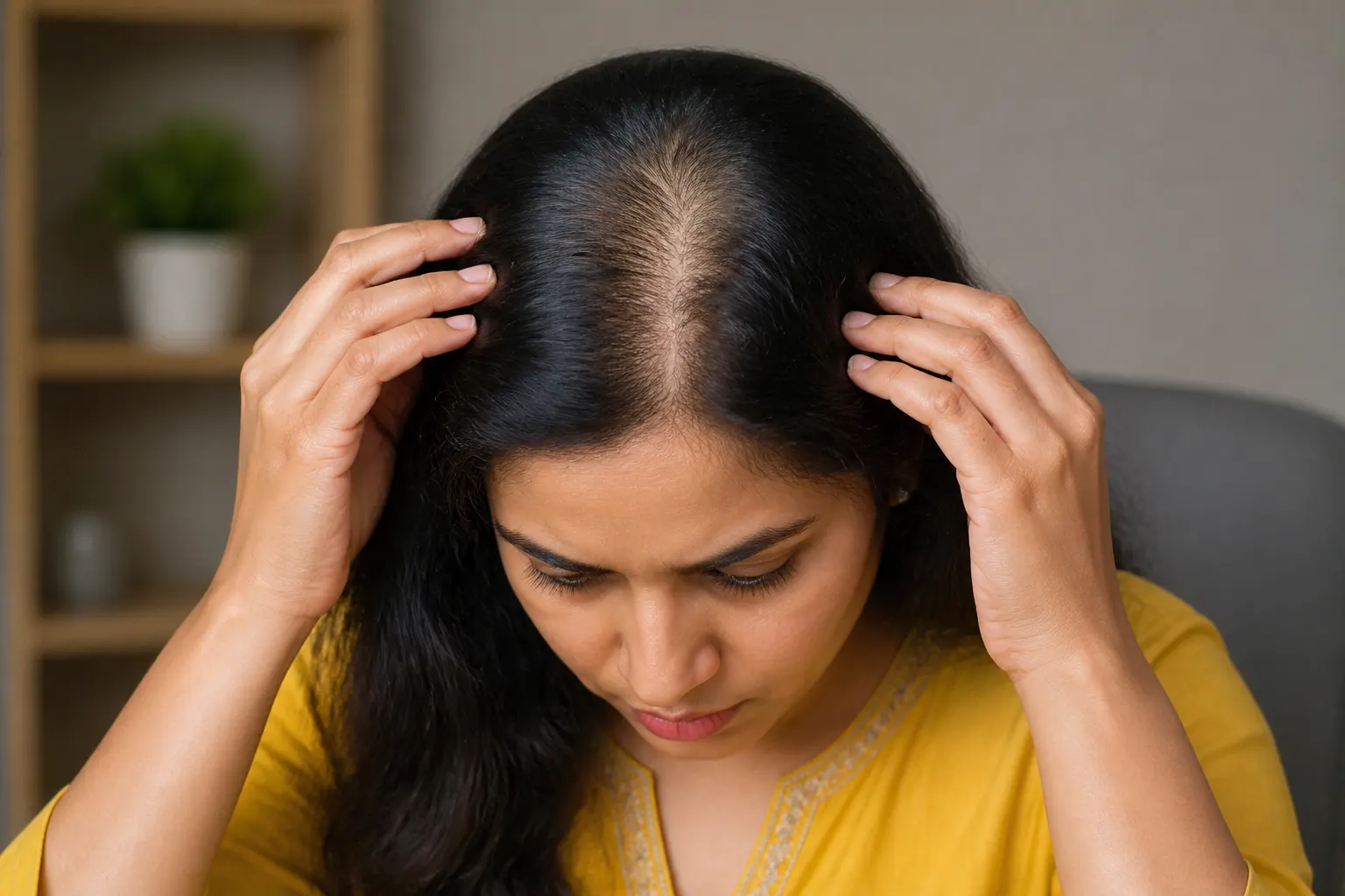 Wider Part — educational image for Hair Loss