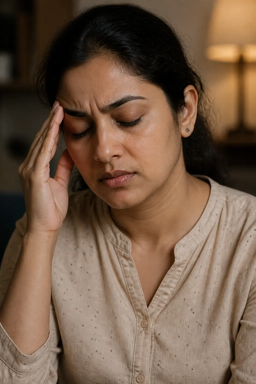 Before: illustrative migraine image — not a guaranteed result