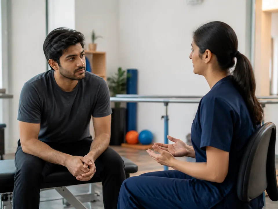 Educational photograph introducing paralysis consultation