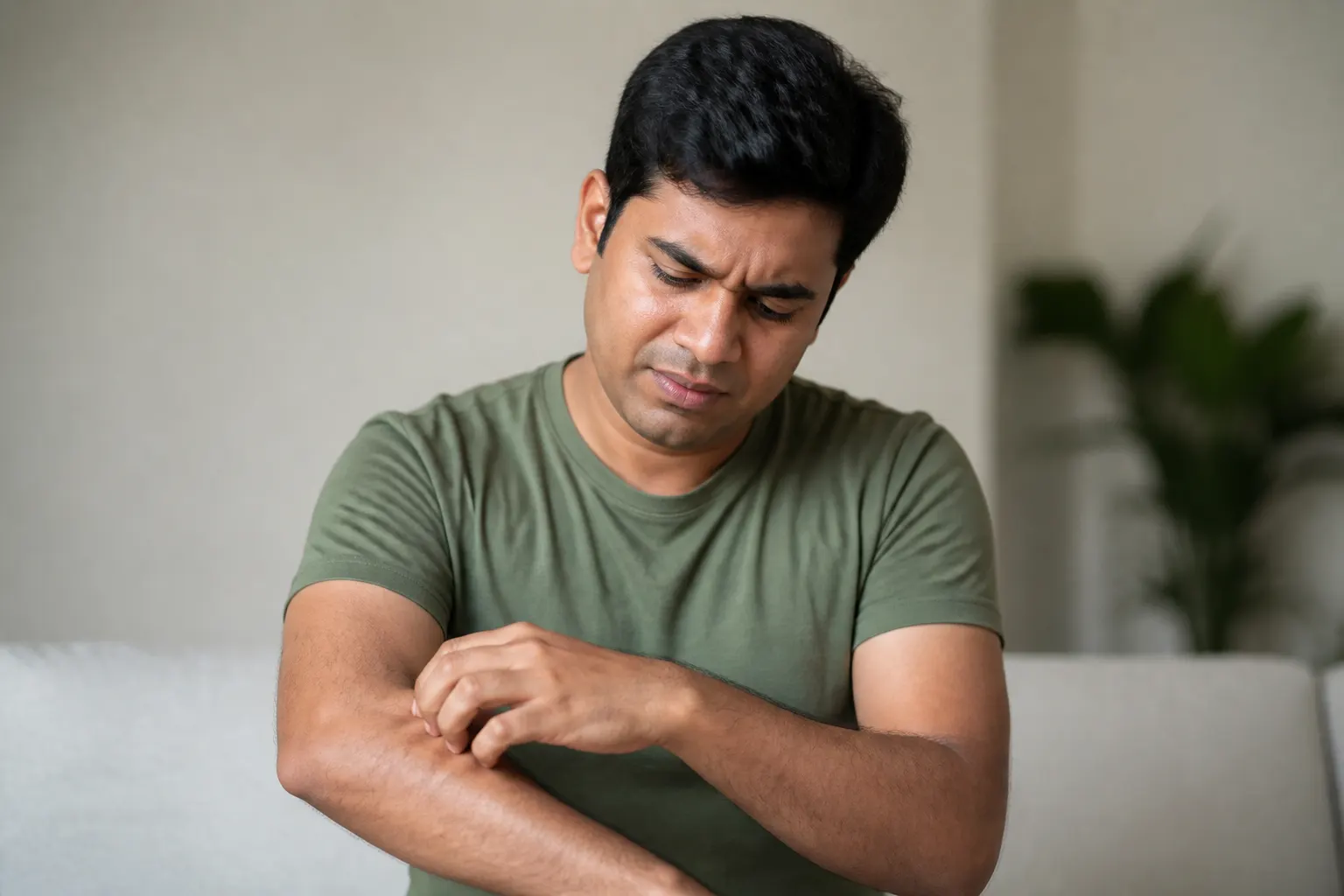 Itch or Tightness — educational image for Psoriasis